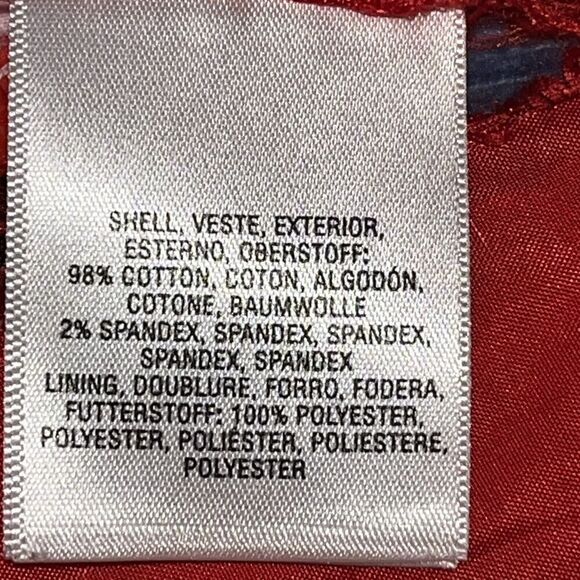 ANTHROPOLOGIE Skirt Sz 4 Vanessa Virginia Painterly Corduroy Pencil Abstract Art - Picture 9 of 12